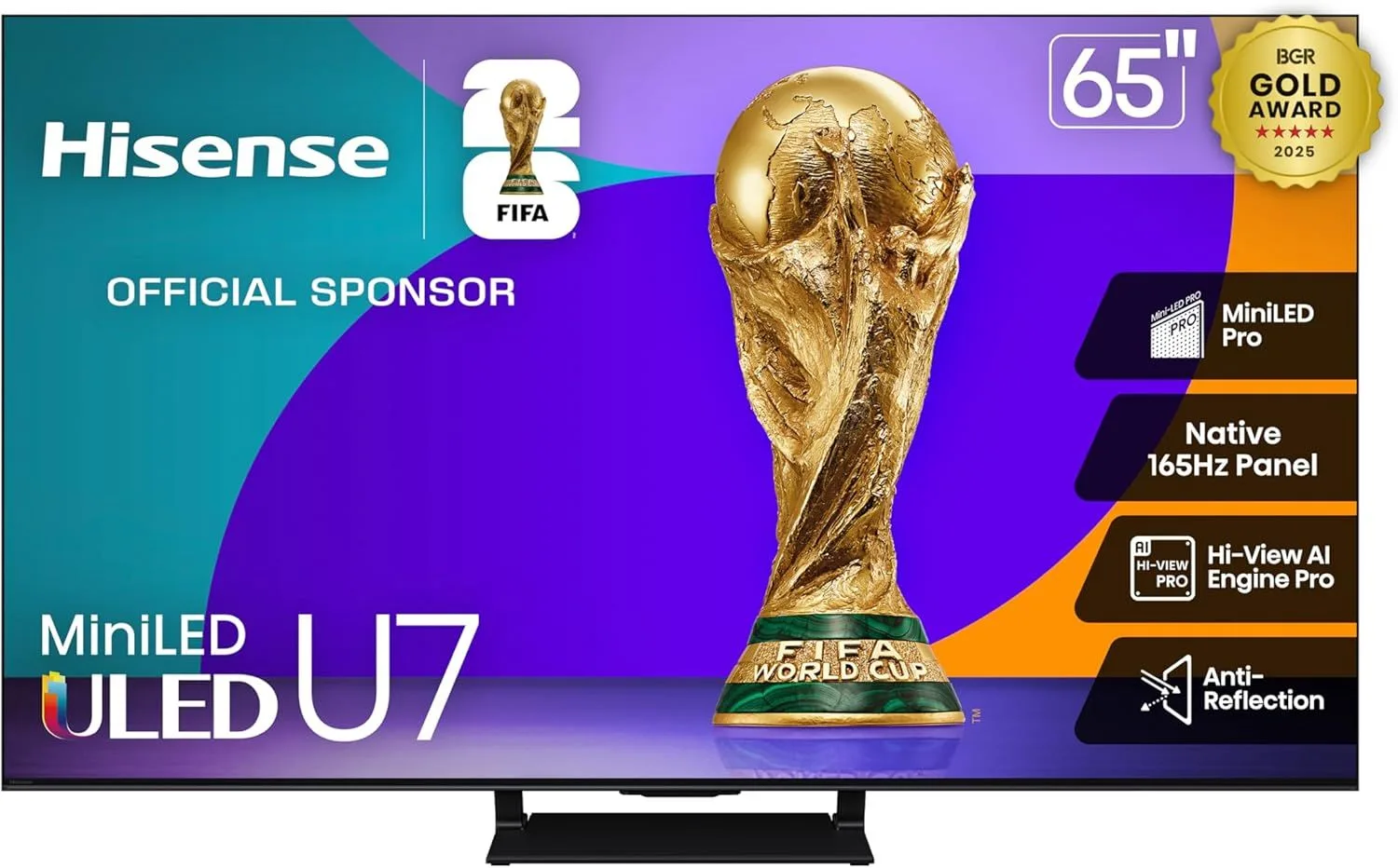 Hisense 65" U75QG Mini-LED 144Hz Smart Google TV